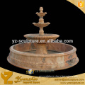 outdoor sunset red stone 3 tiered fountain sculpture for sale